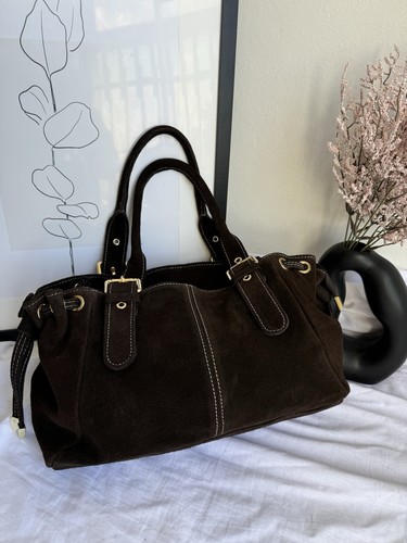 Borsa pelle scamosciata - in,