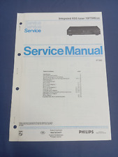 Integrated RDS Tuner PHILIPS 70FT980 Vintage SERVICE MANUAL ORIGINALE Schemario