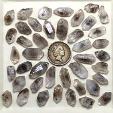 43 pz punte cristallo grezzo