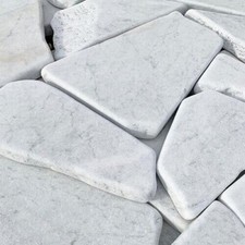  Palladiana Bianco Carrara in marmo di travertino in sacco resa da 0,8 a 1 mq. 