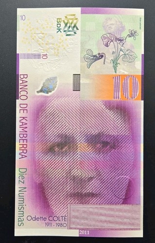 Banconota kamberra numis - kamberra, 10