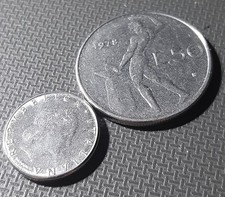 MONETA 50 LIRE 1978 Vulcano-I^ serie  Rara Con N* 1 Evanescente 