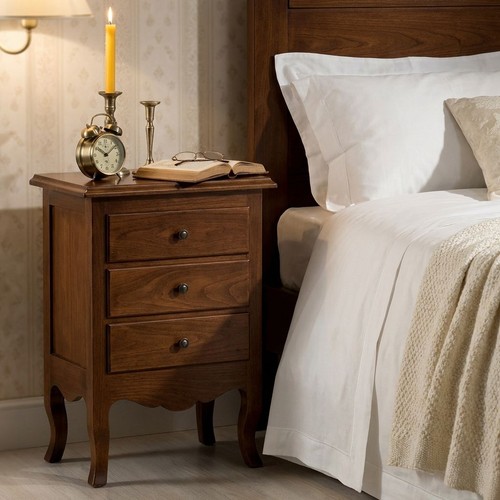 Comodino legno massello - legno,