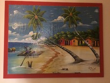 QUADRO CON CORNICE ROSSA