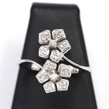 Anello contrarié fiori con