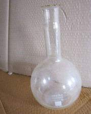 Vintage Ampolla da laboratorio chimica fisica FARMACIA FARMACISTA VETRO ORIGINAL