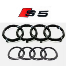 Per Audi S5 Emblema Anelli V+H