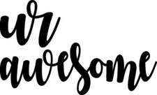 Ur Awesome Decalcomania Adesivo Vinile Autostima Olografico Salt Beach Olio Slick Color