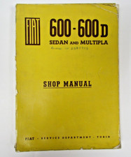 FIAT 600 & 600D, BERLINA & MULTIPLA, 1955-1969 MANUALE OFFICINA ORIGINALE