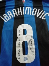 MAGLIA IBRAHIMOVIC AUTOGRAFATA INTER SERIE A 2006/2007 CON TOPPA COPPA ITALIA