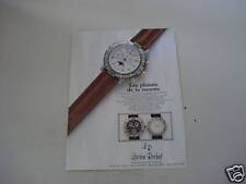 advertising Pubblicità 1989 OROLOGIO LUCIEN ROCHAT