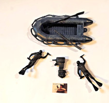 Soldatini Subacquei con gommone Senza Marca plastica lunghi cm 7 pinne incluse