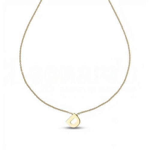 Collana con lettera oro - collana, in