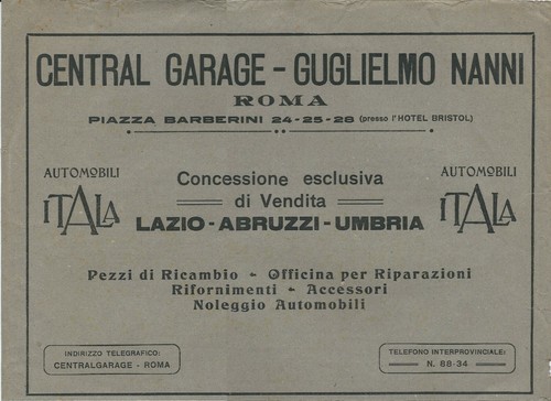Pubblicità 1920 central - 1920, ca.