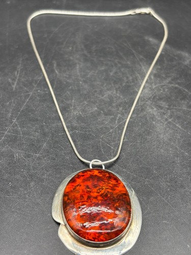 Collana ambra baltica - , argento