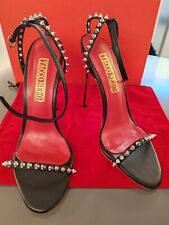 Scarpe donna tacco alto sexy Sandali high heel 12cm Tacco Nero Borchie new