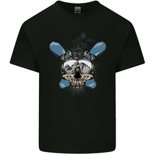 T-shirt uomo snowboard teschio