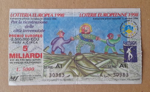 Biglietto lotteria europea - lotteria,