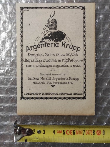Antica pubblicità 1925 - , posate