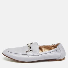 Tod's Blue Leather Double T