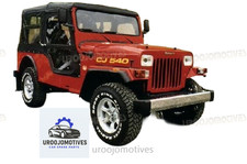 Soft top con copriporta adatto a Mahindra Jeep CJ540DP 1989-2K | Cappuccio tetto in tela