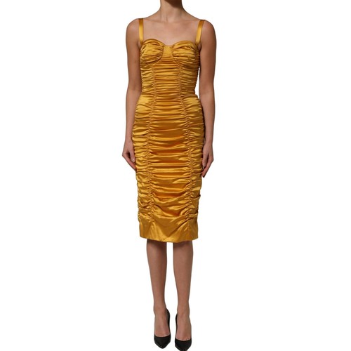 Abito dolce gabbana oro seta - dolce,
