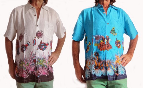 Loud camicia hawaiana - loud, blu