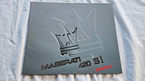 1987 brochure maserati 420 - maserati,