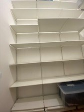 scaffalatura legno e metallo 14.4 m x 2 m 