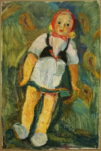 Dipinto olio sovietico - ad,