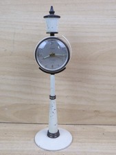 vecchio OROLOGIO A FORMA DI LAMPIONE KAISER 2 RUBIS sveglia da tavolo bianco