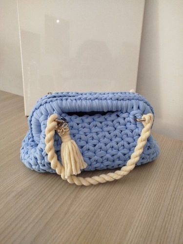 Borsa uncinetto fatta - uncinetto,