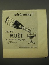 1954 Moet Champagne Ad -