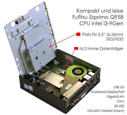 Computer q958 9gen 4xcore - computer, i3-9gen
