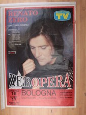 Poster Originale Concerto Renato Zero, Zero Opera Bologna 16/05/1993 70X100 Cm
