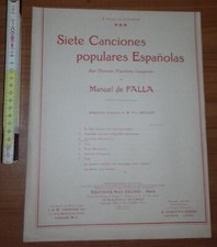 De Falla Manuel, Asturiana (Asturienne) Adap. francaise de Millet, 1948