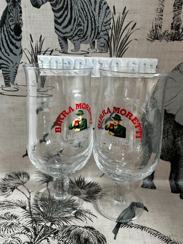 Birra moretti pint glasses - pint, 2