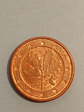 Moneta 1 Euro Cent  con Foglia Di Quercia 2002 G .Rara.Unica.Per Colectionosti