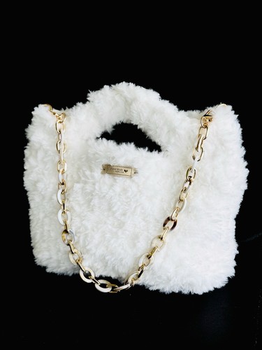 Borsa eco pelliccia lavorata - borsa,
