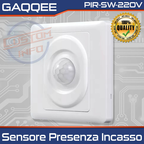 Sensore presenza pir incasso - sensore,