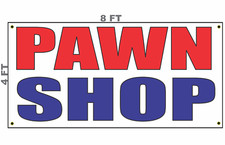 Insegna Banner NEGOZIO PEDONI 4x8