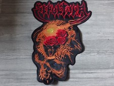 Sepultura Patch Back Shape Thrash Metal Sarcofago Venom Midnight Exodus