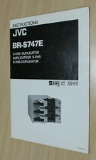 JVC BR-S747E Duplicatore  - MANUALE D'USO -  Inglese Francese Tedesco 