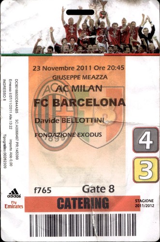 Biglietto stadio milan - biglietto,