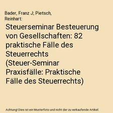 Steuerseminar Besteuerung von