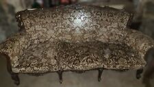 Divano  3 posti usato anni '60 damascato