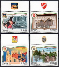 Italia Repubblica 2008 Regioni d'Italia 5ª emissione con Bandella