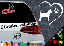 Adesivo Chihuahua Cuore -6Taglie- Cane Dog Chiwawa Love Sticker Zampa FCI Razza