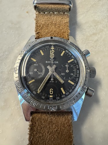 Baylor 39mm chrono diver - chrono, ss