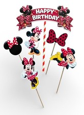 Cake Topper Minnie Mouse Rosso